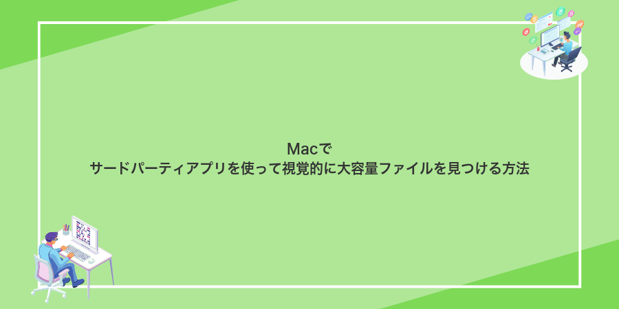 Macでサードパーティアプリを使って視覚的に大容量ファイルを見つける方法