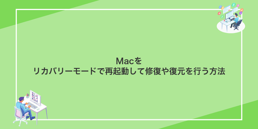 Macをリカバリーモードで再起動して修復や復元を行う方法