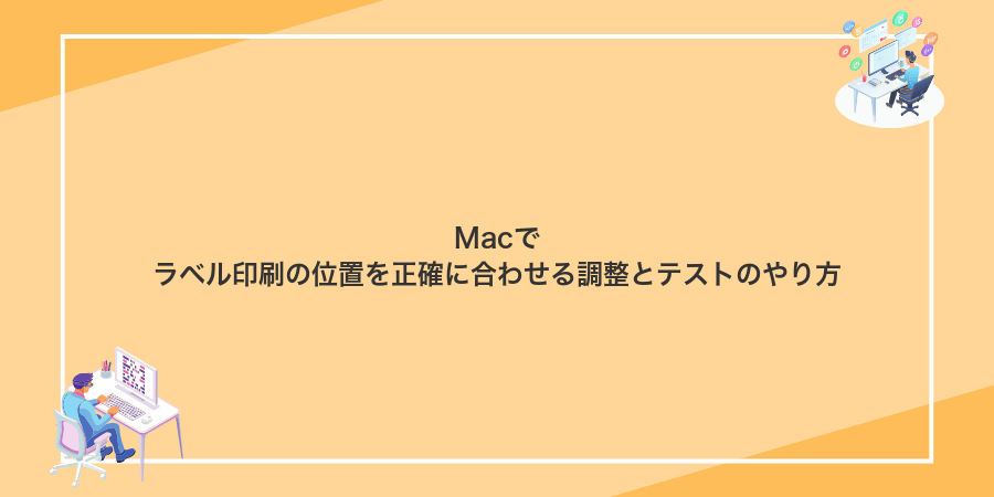 Macでラベル印刷の位置を正確に合わせる調整とテストのやり方