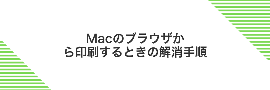 Macのブラウザから印刷するときの解消手順
