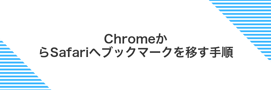 ChromeからSafariへブックマークを移す手順