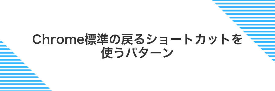 Chrome標準の戻るショートカットを使うパターン