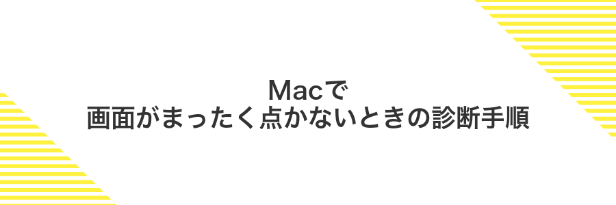 Macで画面がまったく点かないときの診断手順