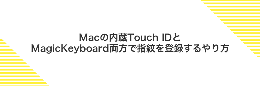 Macの内蔵Touch IDとMagicKeyboard両方で指紋を登録するやり方