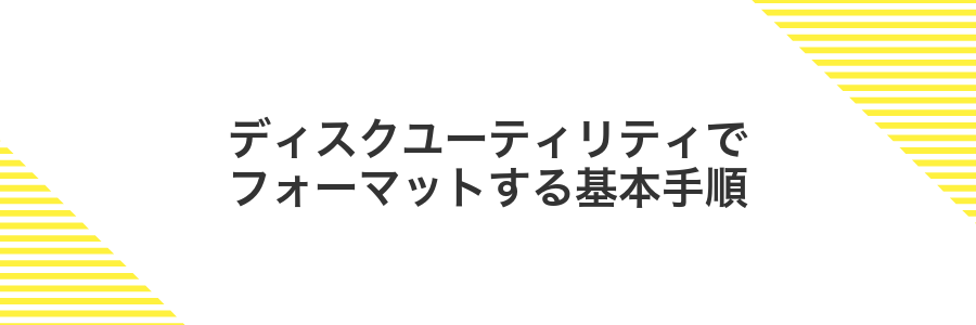 ディスクユーティリティでフォーマットする基本手順