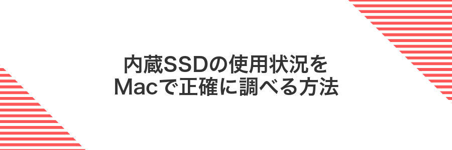 内蔵SSDの使用状況をMacで正確に調べる方法