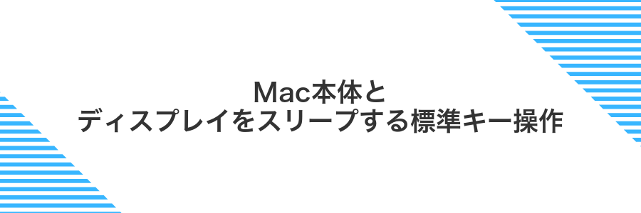 Mac本体とディスプレイをスリープする標準キー操作