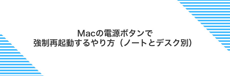 Macの電源ボタンで強制再起動するやり方（ノートとデスク別）