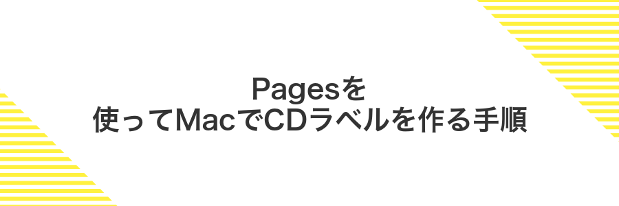 Pagesを使ってMacでCDラベルを作る手順