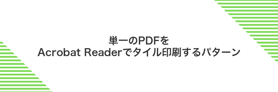 単一のPDFをAcrobat Readerでタイル印刷するパターン