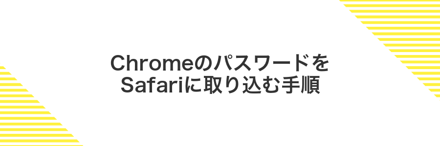 ChromeのパスワードをSafariに取り込む手順