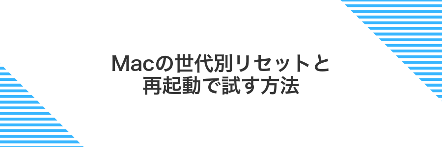 Macの世代別リセットと再起動で試す方法