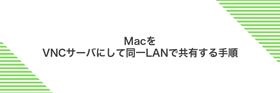 MacをVNCサーバにして同一LANで共有する手順