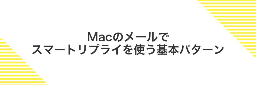 Macのメールでスマートリプライを使う基本パターン