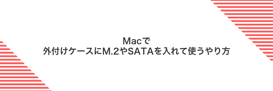 Macで外付けケースにM.2やSATAを入れて使うやり方