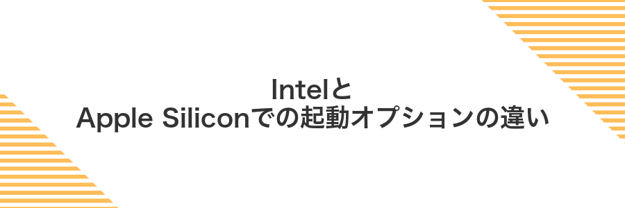 IntelとApple Siliconでの起動オプションの違い