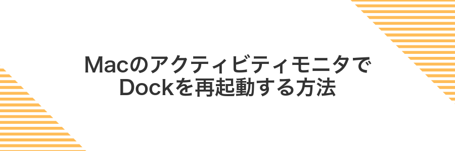 MacのアクティビティモニタでDockを再起動する方法