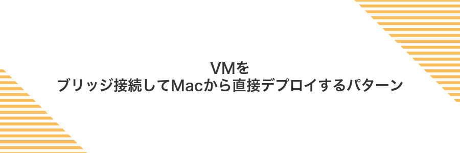 VMをブリッジ接続してMacから直接デプロイするパターン