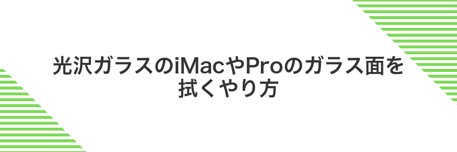 光沢ガラスのiMacやProのガラス面を拭くやり方