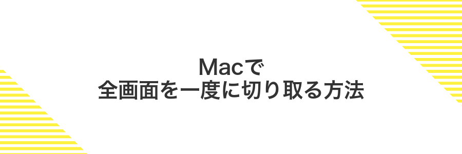 Macで全画面を一度に切り取る方法