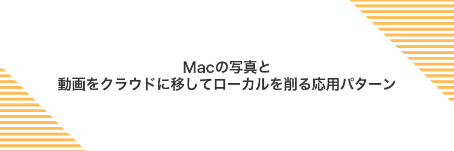 Macの写真と動画をクラウドに移してローカルを削る応用パターン
