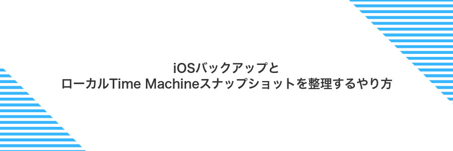 iOSバックアップとローカルTime Machineスナップショットを整理するやり方