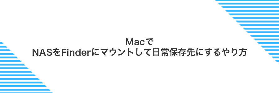 MacでNASをFinderにマウントして日常保存先にするやり方