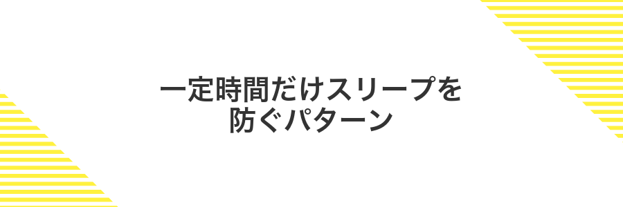 一定時間だけスリープを防ぐパターン