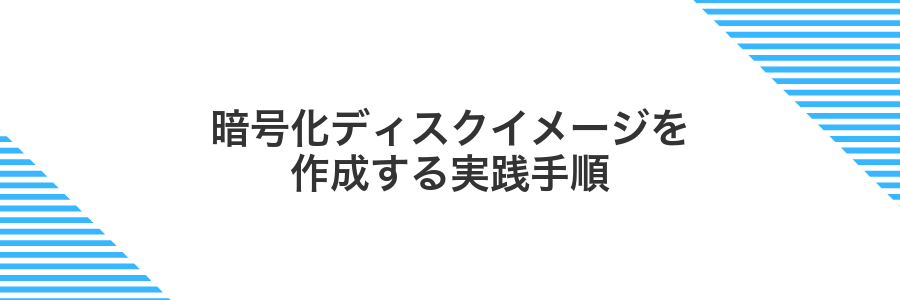 暗号化ディスクイメージを作成する実践手順