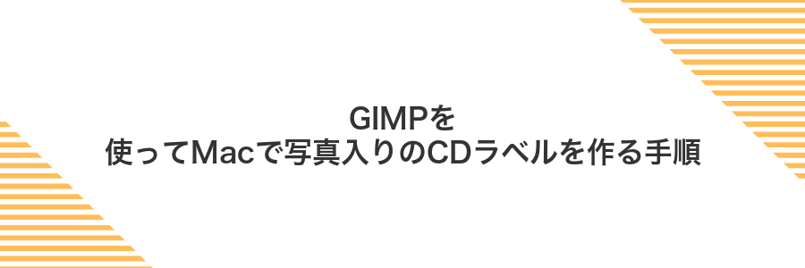 GIMPを使ってMacで写真入りのCDラベルを作る手順