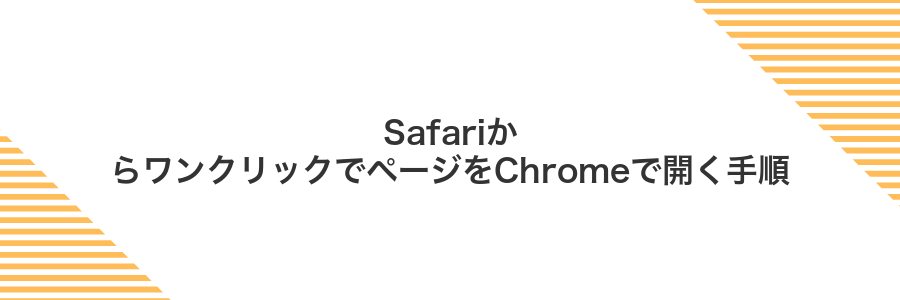 SafariからワンクリックでページをChromeで開く手順