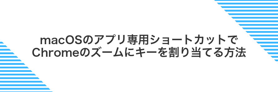 macOSのアプリ専用ショートカットでChromeのズームにキーを割り当てる方法