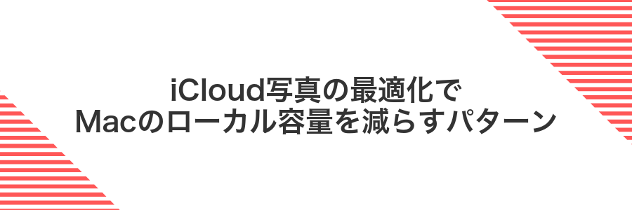 iCloud写真の最適化でMacのローカル容量を減らすパターン