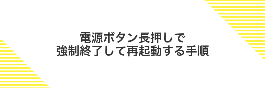電源ボタン長押しで強制終了して再起動する手順