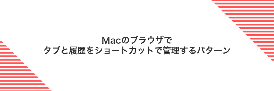 Macのブラウザでタブと履歴をショートカットで管理するパターン