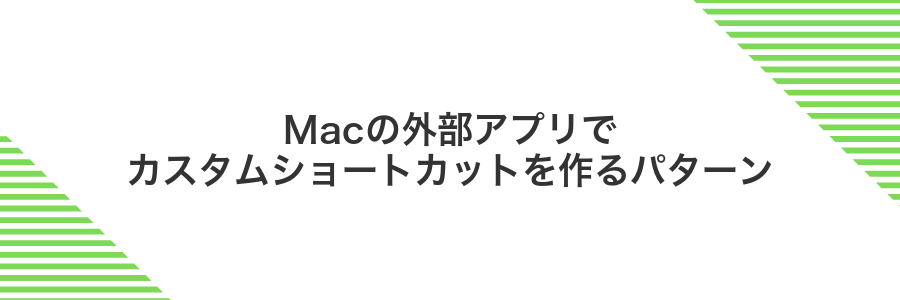 Macの外部アプリでカスタムショートカットを作るパターン