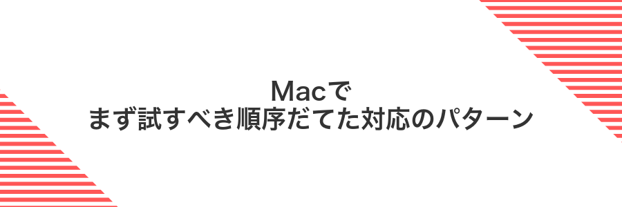 Macでまず試すべき順序だてた対応のパターン
