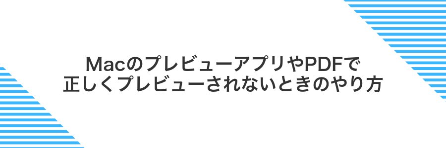 MacのプレビューアプリやPDFで正しくプレビューされないときのやり方
