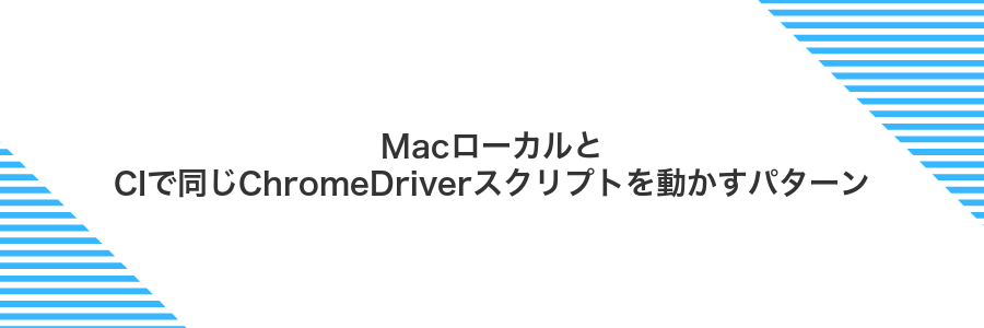 MacローカルとCIで同じChromeDriverスクリプトを動かすパターン