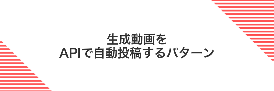 生成動画をAPIで自動投稿するパターン