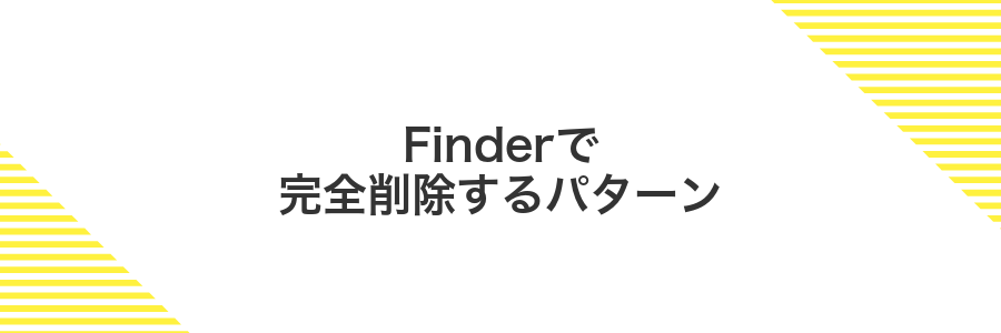 Finderで完全削除するパターン