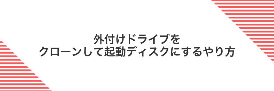 外付けドライブをクローンして起動ディスクにするやり方