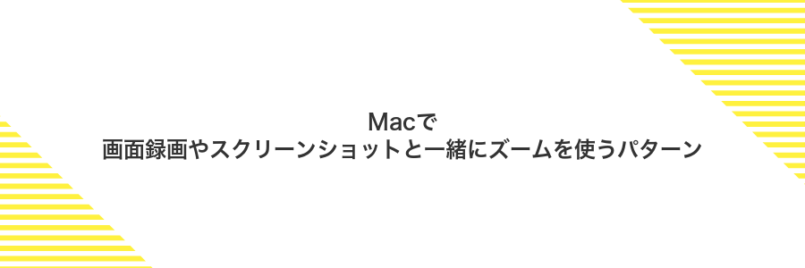 Macで画面録画やスクリーンショットと一緒にズームを使うパターン